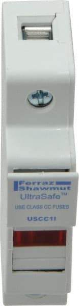 Ferraz Shawmut - 1 Pole, 600 VAC/VDC, 30 Amp, DIN Rail Mount Fuse Holder - Compatible with CC Class, 0.69 Inch Wide Fuse - Strong Tooling