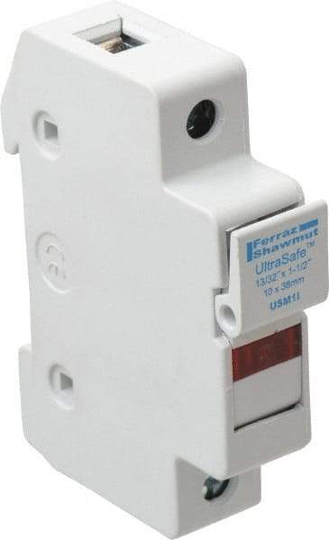 Ferraz Shawmut - 1 Pole, 1000 VDC and 800 VAC, 30 Amp, DIN Rail Mount Fuse Holder - Compatible with CC Class, 1-1/2 Inch Long x 0.69 Inch Wide and 13/32 Inch Diameter Fuse - Strong Tooling