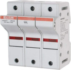 Ferraz Shawmut - 3 Pole, 600 VAC/VDC, 30 Amp, DIN Rail Mount Fuse Holder - Compatible with J Class, 58mm Long x 3.84 Inch Wide and 22mm Diameter Fuse - Strong Tooling