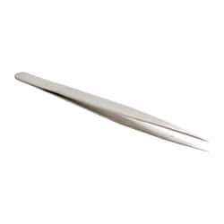 Value Collection - 5-5/16" OAL SS-SA Precision Tweezers - Long & Slim for Inside Reach - Strong Tooling