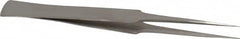 Value Collection - 5-1/8" OAL GG-SA Precision Tweezers - General Utility, Long & Strong Point, Wide Shank - Strong Tooling