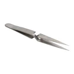 Value Collection - 4-3/4" OAL N1 Reverse Action Tweezers - Fine Point - Strong Tooling