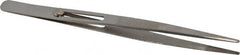 Value Collection - 5-3/4" OAL Assembly Tweezers - Slide Locking Broad Point, Serrated Body/Tip - Strong Tooling