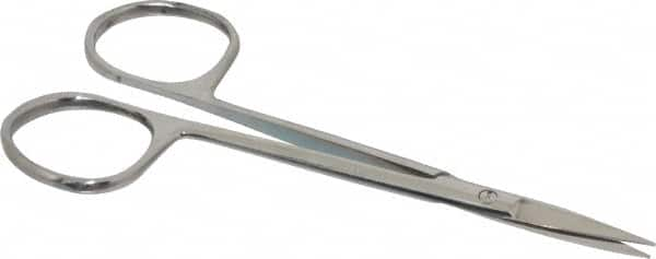 Value Collection - 4" OAL Stainless Steel Iris Scissors - Straight Handle, For General Purpose Use - Strong Tooling