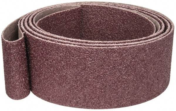 3M - 2" Wide x 132" OAL, 36 Grit, Aluminum Oxide Abrasive Belt - Aluminum Oxide, Very Coarse, Coated, X Weighted Cloth Backing, Series 341D - Strong Tooling