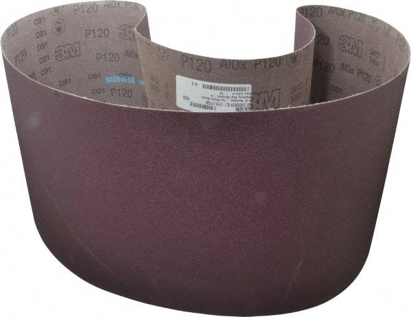 3M - 10" Wide x 70-1/2" OAL, 120 Grit, Aluminum Oxide Abrasive Belt - Aluminum Oxide, Fine, Coated, X Weighted Cloth Backing, Series 341D - Strong Tooling