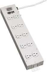 Tripp-Lite - 10 Outlets, 120 VAC15 Amps, 15' Cord, Power Outlet Strip - Keyhole, Tab Mount, 5-15 NEMA Configuration, 17-1/2" Strip - Strong Tooling