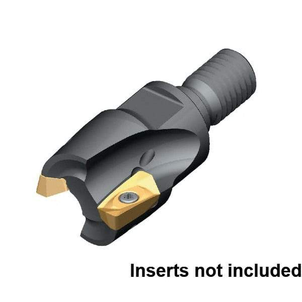 Kennametal - 32mm Cut Diam, 40mm OAL, Indexable Square Shoulder End Mill - M16 Modular Connection, 0° Lead Angle - Strong Tooling