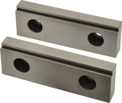 Value Collection - 4" Wide x 1.378" High x 15mm Thick, Step Vise Jaw - Steel, Fixed Jaw - Strong Tooling