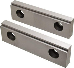 Value Collection - 6" Wide x 1-3/4" High x 18mm Thick, Step Vise Jaw - Steel, Fixed Jaw - Strong Tooling