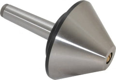 Value Collection - MT3 Taper Shank, 4.2" Head Diam Live Center - 1,200 Max RPM, 32mm Point Diam, 160mm Point Length, 800 Lb Max Workpc, Bull Nose Point - Strong Tooling