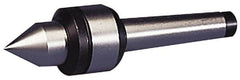 Value Collection - MT3 Taper Shank, Live Center - 2,000 Max RPM, 32mm Point Diam, 175mm Point Length, 500 Lb Max Workpc, Standard Point - Strong Tooling