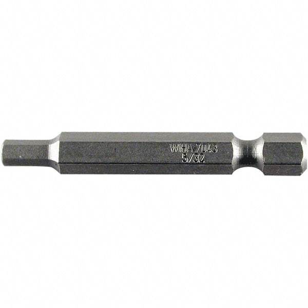 Wiha - 2.5mm Hex Power Bit - 1/4" Drive, 50mm OAL - Strong Tooling