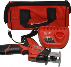 Milwaukee Tool - 12V, 0 to 3,000 SPM, Cordless Reciprocating Saw - 1/2" Stroke Length, 11" Saw Length, 1 Lithium-Ion Battery Included - Strong Tooling