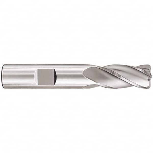 SGS - 1", 4 Flute, Single End, Solid Carbide, 0.02" Corner Radius End Mill - 4" OAL, 30° Helix, Right Hand Flute, 1-1/2" LOC, Right Hand Cut - Strong Tooling