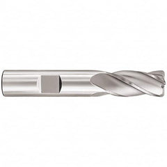 SGS - 1", 4 Flute, Single End, Solid Carbide, 0.015" Corner Radius End Mill - 4" OAL, 30° Helix, Right Hand Flute, 1-1/2" LOC, Right Hand Cut - Strong Tooling