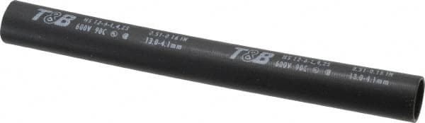 Thomas & Betts - 6" Long, 3:1, Polyolefin Heat Shrink Electrical Tubing - Black - Strong Tooling