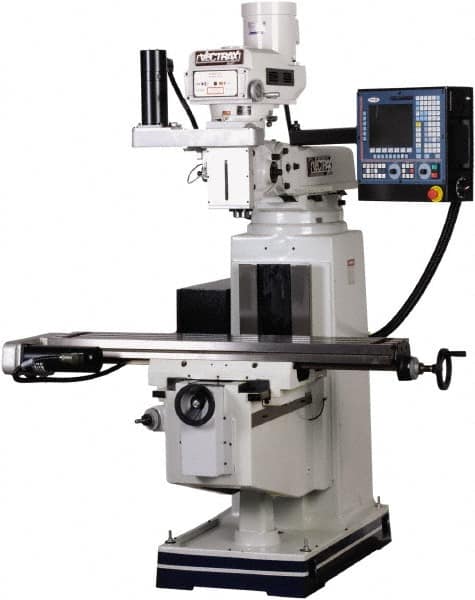 Vectrax - 49" Long x 9" Wide, 3 Phase Fagor 3 Axis 8055i CNC Milling Machine - Variable Speed Pulley Control, R8 Taper, 3 hp - Strong Tooling