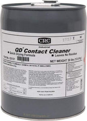 CRC - 5 Gallon Pail Contact Cleaner - 0°F Flash Point, 22,600 Volt Dielectric Strength, Flammable, Food Grade, Plastic Safe - Strong Tooling