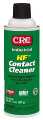 CRC - 11 Ounce Aerosol Contact Cleaner - 205°F Flash Point, 45,700 Volt Dielectric Strength, Flammable, Food Grade, Plastic Safe - Strong Tooling