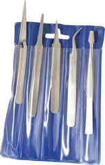 Value Collection - Stainless Steel Tweezer Set - 5 Piece - Strong Tooling