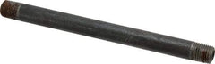 Value Collection - Schedule 80, 1/4" Diam x 6-1/2" Long Black Pipe Nipple - Threaded - Strong Tooling