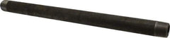 Made in USA - Schedule 80, 1" Diam x 18" Long Black Pipe Nipple - Threaded - Strong Tooling