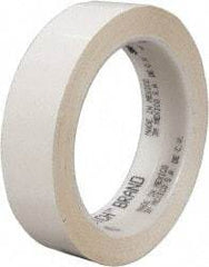 3M - 72 Yds. x 1", White Polyester Film Tape - 850 Series, 1.9 mil Thick, 28 Lb./Inch Tensile Strength - Strong Tooling