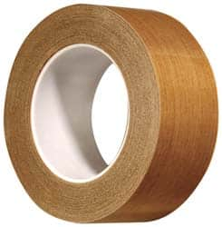 3M - 36 Yd Long x 12" Wide, Series 5453, Brown Silicone Glass Cloth/PTFE Tape - 8.2 mil Thick, 175 Lb/In Tensile Strength - Strong Tooling