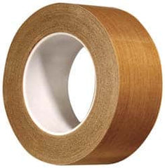 3M - 36 Yd Long x 12" Wide, Series 5453, Brown Silicone Glass Cloth/PTFE Tape - 8.2 mil Thick, 175 Lb/In Tensile Strength - Strong Tooling