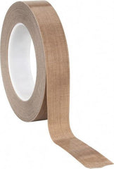 3M - 36 Yd Long x 1" Wide, Series 5453, Brown Silicone Glass Cloth/PTFE Tape - 8.2 mil Thick, 175 Lb/In Tensile Strength - Strong Tooling