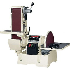 Jet - 48 Inch Long x 6 Inch Wide Belt, 12 Inch Diameter, Horizontal and Vertical Combination Sanding Machine - 2,500 Ft./min Belt Speed, 1-1/2 HP, Single Phase - Strong Tooling