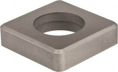 Made in USA - 1" Inscribed Circle, Square Shim for Indexables - Carbide, 1/4" Thick, ISSN Shim Style, Negative Rake - Strong Tooling