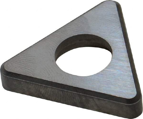 Made in USA - 3/4" Inscribed Circle, Triangle Shim for Indexables - Carbide, 3/16" Thick, TSN Shim Style, Negative Rake, Left Hand, Right Hand Cut - Strong Tooling