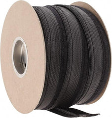 Techflex - Black Braided Cable Sleeve - 100' Coil Length, -103 to 257°F - Strong Tooling