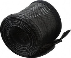 Techflex - Black Braided Cable Sleeve - 10' Coil Length, -103 to 257°F - Strong Tooling