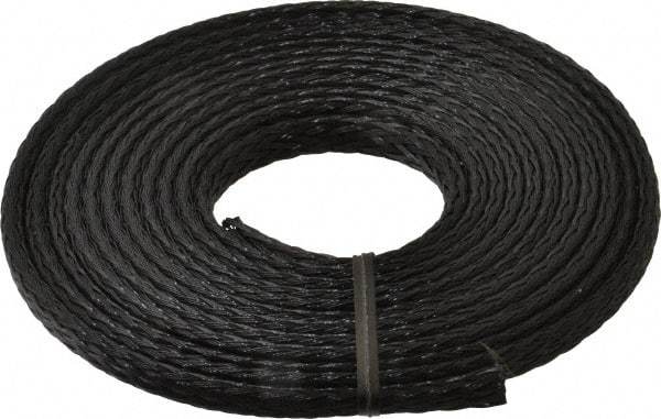 Techflex - Black Braided Expandable Cable Sleeve - 10' Coil Length, -103 to 257°F - Strong Tooling