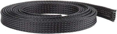 Techflex - Black Braided Expandable Cable Sleeve - 10' Coil Length, -103 to 257°F - Strong Tooling