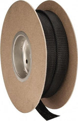 Techflex - Black Braided Expandable Cable Sleeve - 50' Coil Length, -103 to 257°F - Strong Tooling