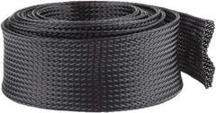 Techflex - Black Braided Expandable Cable Sleeve - 10' Coil Length, -103 to 257°F - Strong Tooling