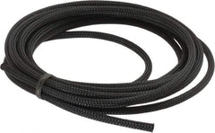 Techflex - Black Braided Expandable Cable Sleeve - 10' Coil Length, -103 to 257°F - Strong Tooling