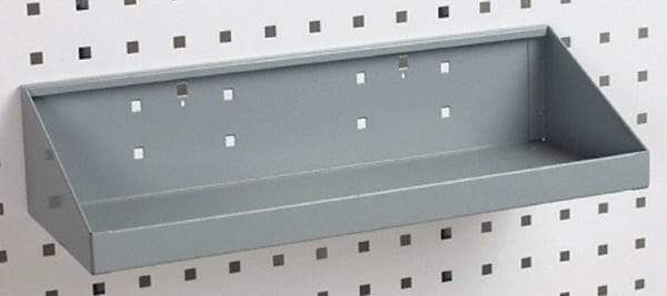 Triton - 18" Long LocBoard Shelf Pegboard Hook - 6-11/16" Projection, Steel - Strong Tooling