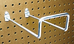 Triton - 2-3/4" ID, 1/4" Diam, 8" Long Double Closed End Loop Pegboard Hook - 8-5/8" Projection, 80° Bend, 2" Bend Length, Steel - Strong Tooling