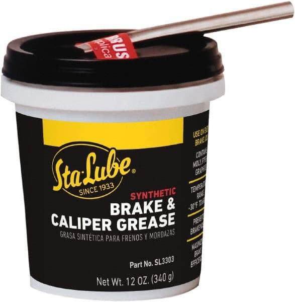 CRC - 12 oz Tub Synthetic High Temperature Grease - Black, High Temperature, 450°F Max Temp, NLGIG 2, - Strong Tooling