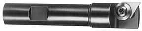 APT - 15mm Cut Diam, 1/2" Shank Diam, 3" OAL, Indexable Square Shoulder End Mill - TPG 221, TPG 222, TPG 223 Inserts, Weldon Shank, 90° Lead Angle, Series Tri-Dex - Strong Tooling