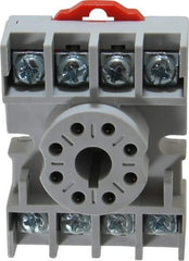 Eaton Cutler-Hammer - 8 Pins, 250 VAC/VDC, 10 and 15 Amp, Octal Relay Socket - DIN Rail Mount, Panel Mount, Screw Clamp Terminal - Strong Tooling