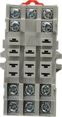 Eaton Cutler-Hammer - 11 Pins, 300 VAC, 15 Amp, Square Relay Socket - DIN Rail Mount, Panel Mount, Screw Clamp Terminal - Strong Tooling