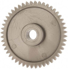 Made in USA - 48 Pitch, 2" Pitch Diam, 2.083" OD, 48 Tooth Spur Gear - 1/4" Face Width, 5/16" Bore Diam, 43/64" Hub Diam, 20° Pressure Angle, Acetal - Strong Tooling