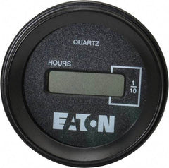 Durant - Supertwist LCD Display Hour Meter - 58.4mm High, 48DC-150DC Voltage, Solid State Hourmeter Round - Strong Tooling