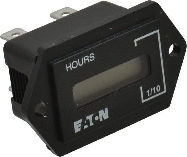 Durant - Supertwist LCD Display Hour Meter - 31.1mm High, 100AC-230AC Voltage, Solid State Hourmeter Rectangular - Strong Tooling